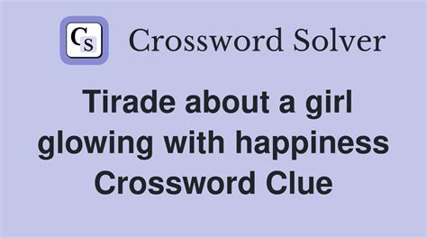 tirade crossword clue|More.